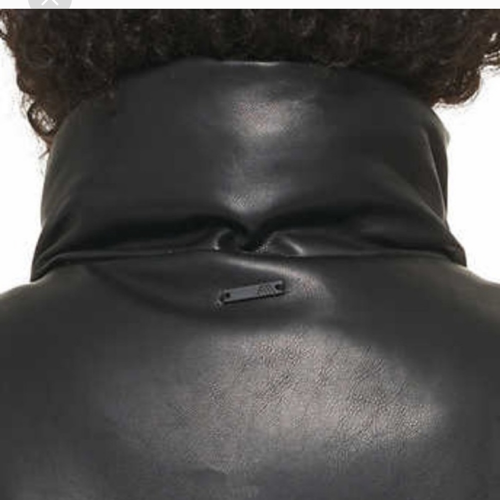 Marc New York Womens' Faux Leather Puffer Vest - Picture 7 of 7
